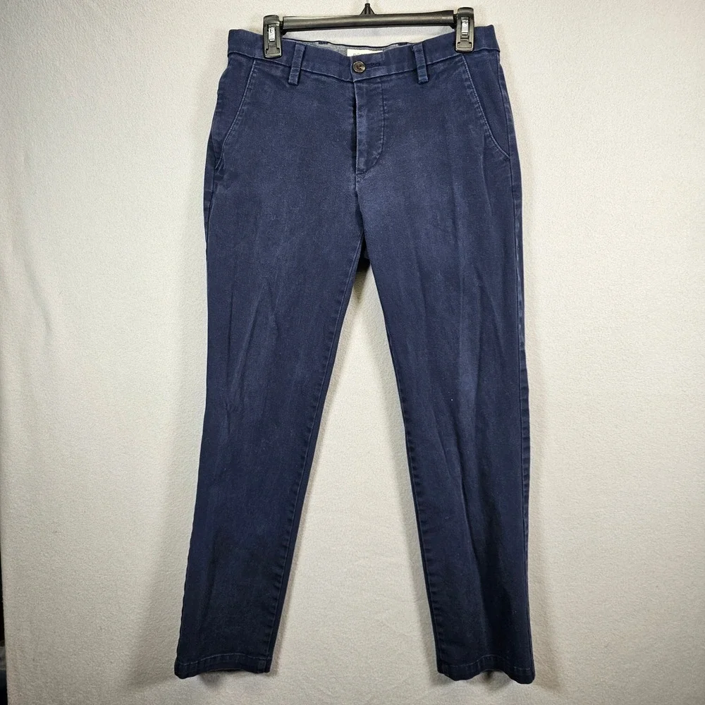 Dockers Mens Slim Tapered Navy Blue Casual Chino‎ Pants 30/32